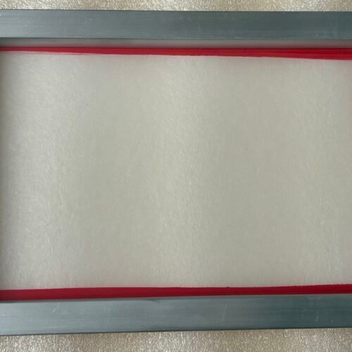 Am aluminum 8x12" silkscreen with white colored mesh