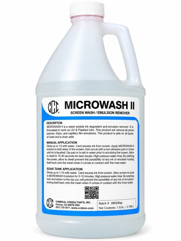 Microwash II 1GAL. MicroWash II Dip Tank Solution (1 Gallon)